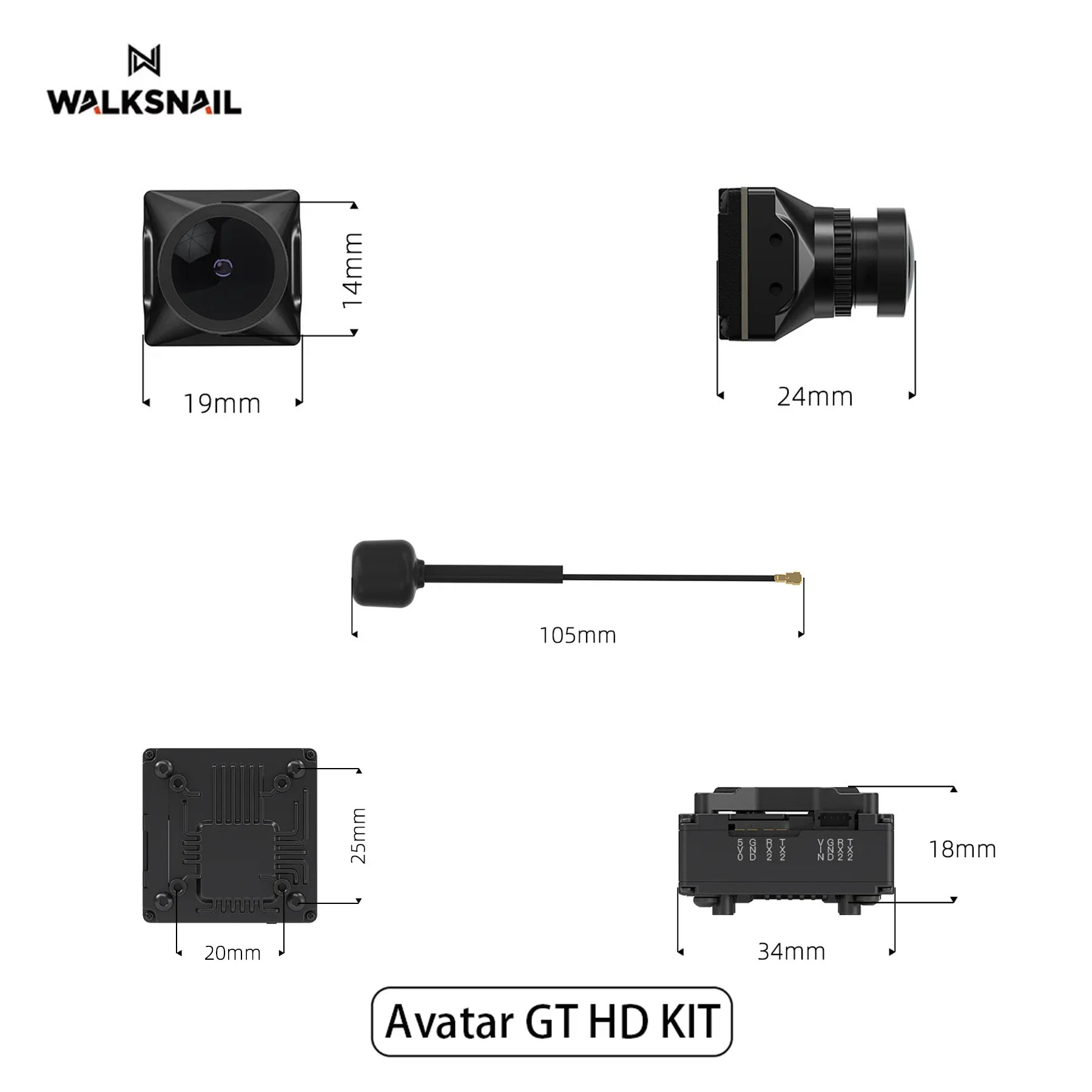 Walksnail Avatar GT HD KIT 2W  - Drone Kit Fpv ulasan dan harga