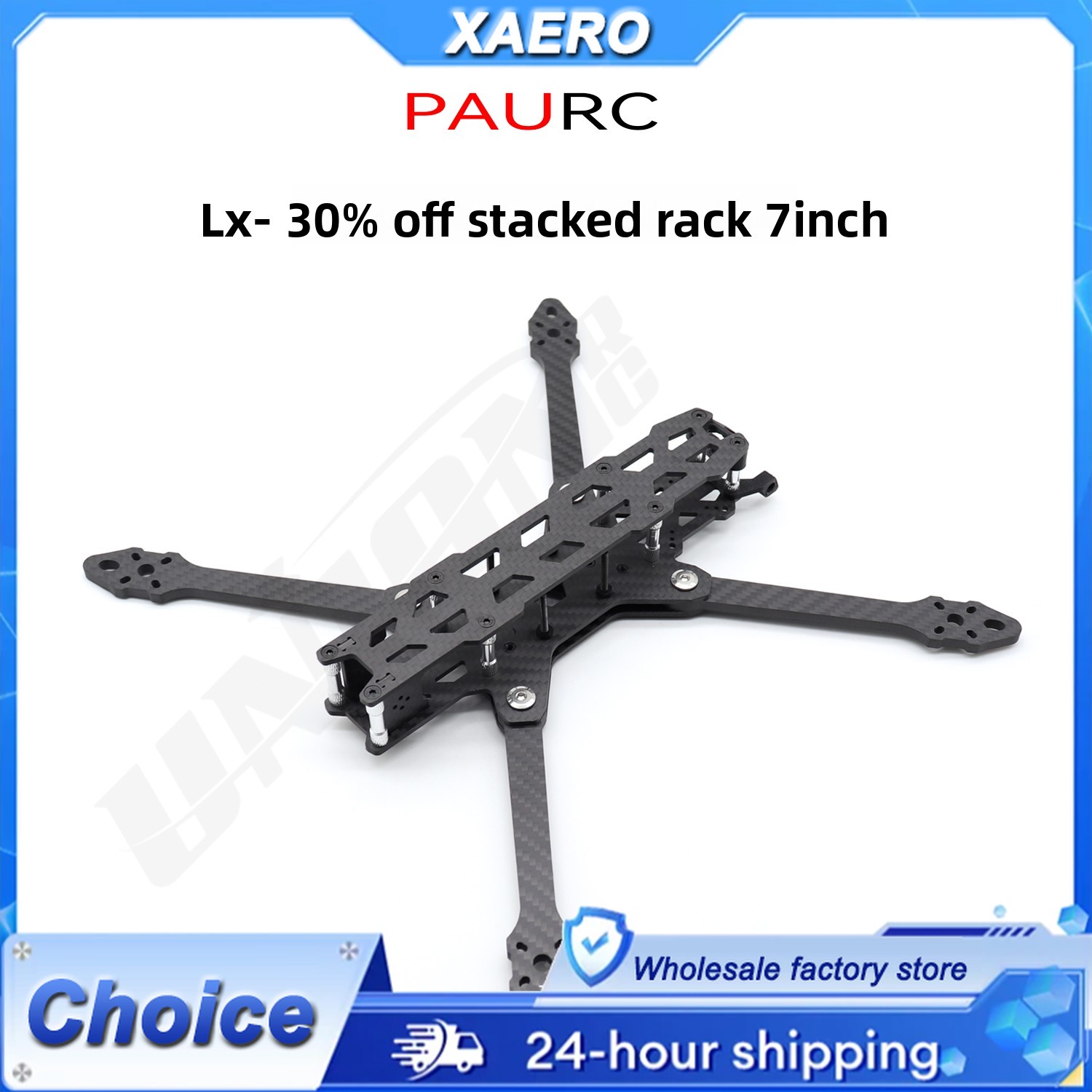 PAURC LX-7 Foldable 7 Inch FPV - Drone Kit Octocopter ulasan dan harga