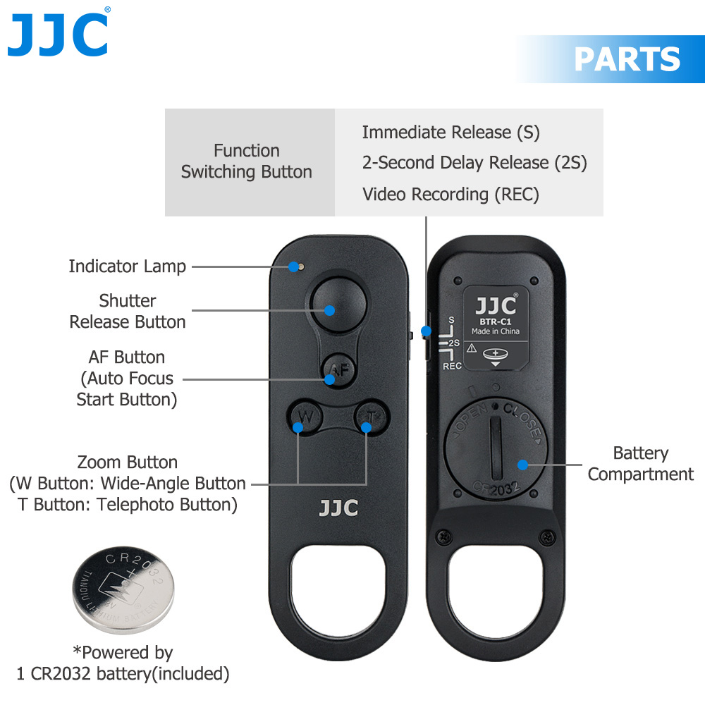JJC BR-E1 Bluetooth Remote Con - Canon Camera Eos R8 ulasan dan harga